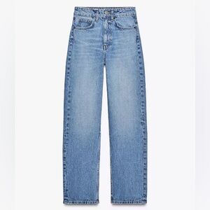 Zara Light Wash TRF Mom Jeans